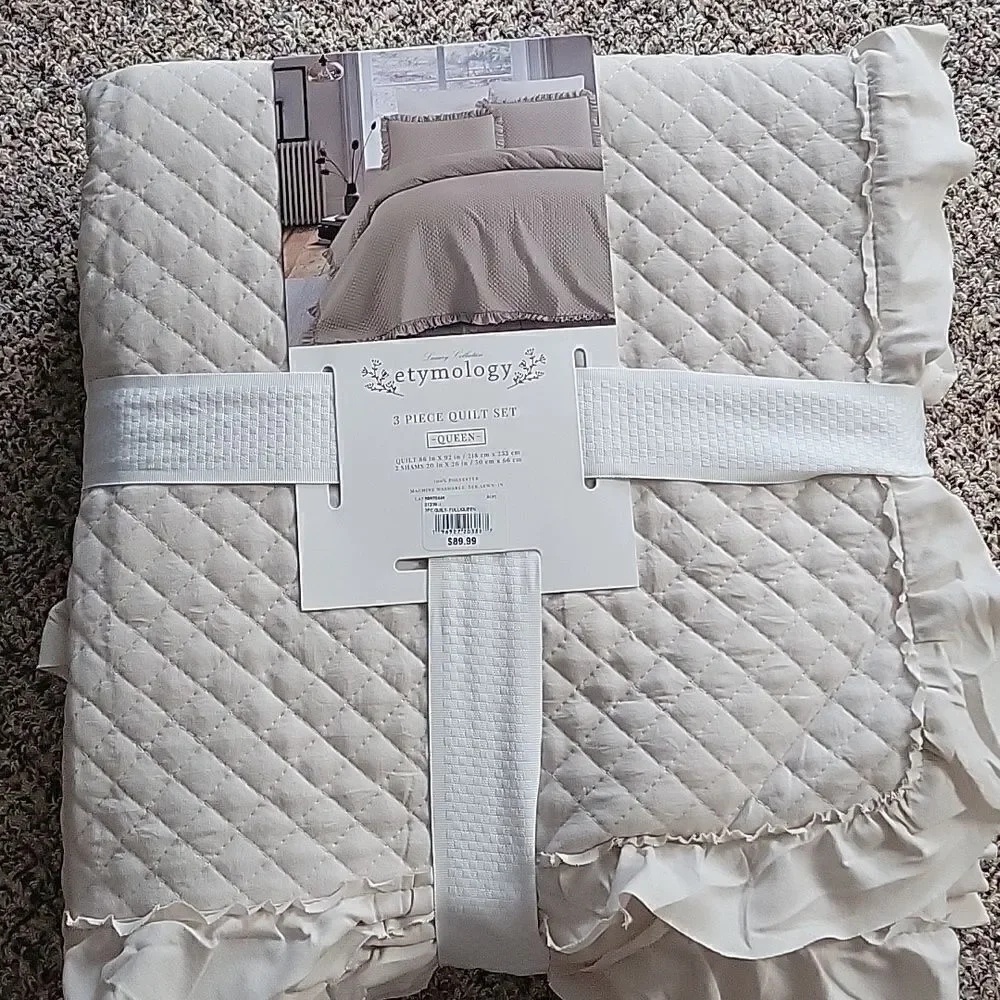 3 Piece Quilt set, Queen size
